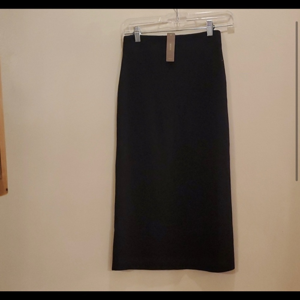 J Crew new Black 29inch knit tube skirt XXS